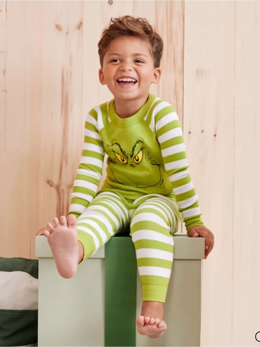 HANNA ANDERSSON x Dr Seuss Grinch Long John Pajama Set - 3T